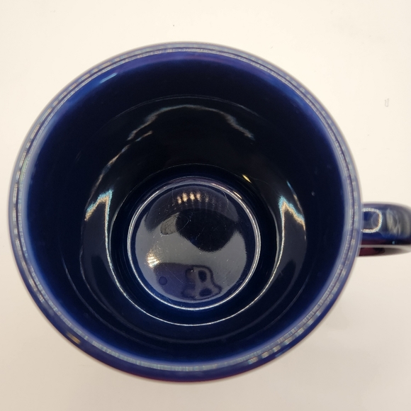 Homer Laughlin Fiestaware Ring Handle Mugs, Cobalt Blue, Set of 4 - Picture 6 of 7